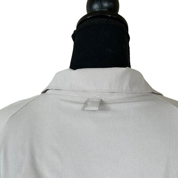 FLX Convertible Tan Black Peplum Hem Full Zip Athleticwear Jacket Size XL - Picture 6 of 12